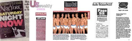 Male Revues New York City links.